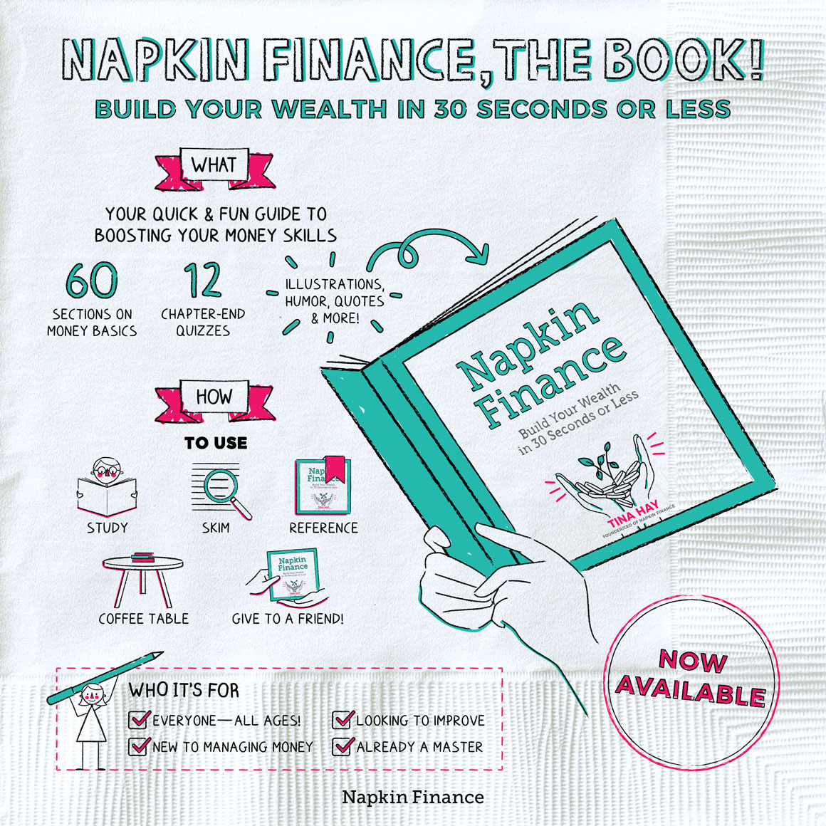 Hardcover - Napkin Finance Tina Hay - 